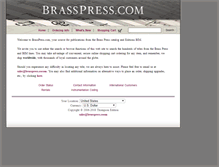 Tablet Screenshot of brasspress.com